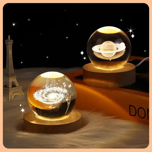 Lampe de chevet Cristal 3D