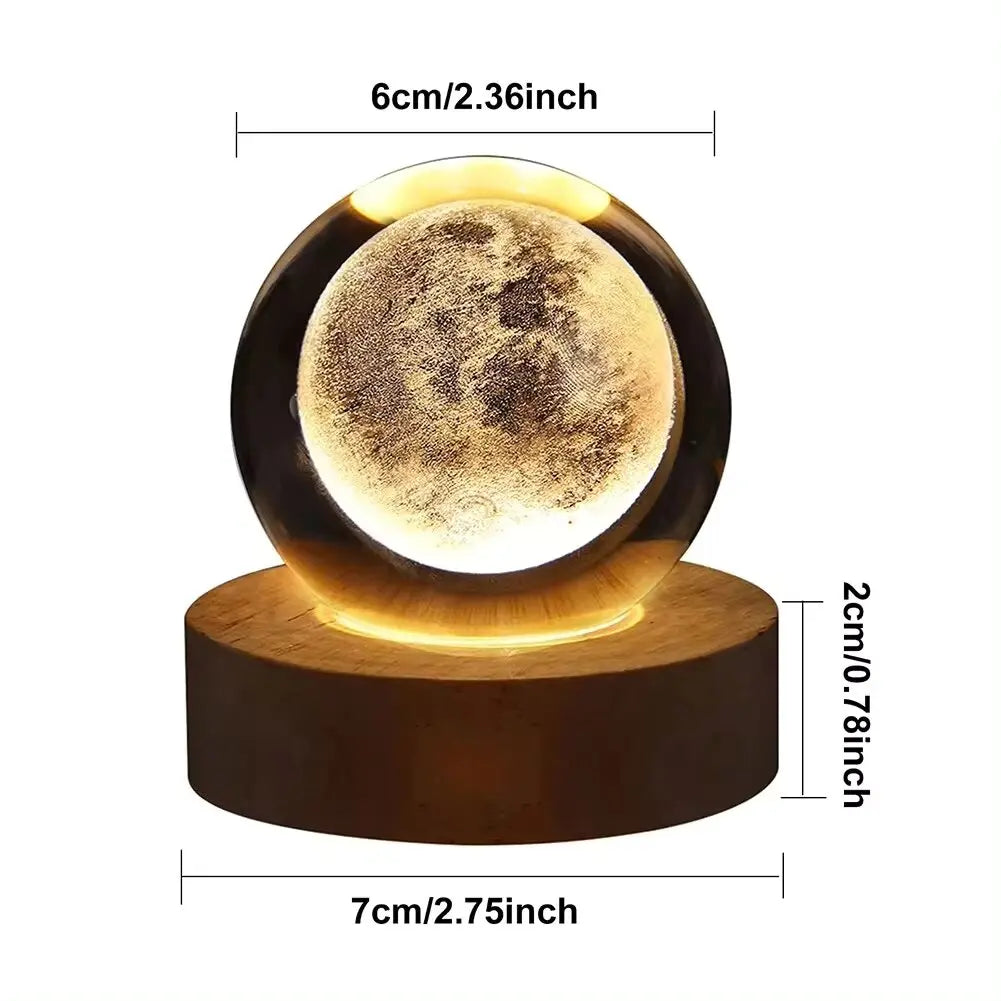 Lampe de chevet Cristal 3D