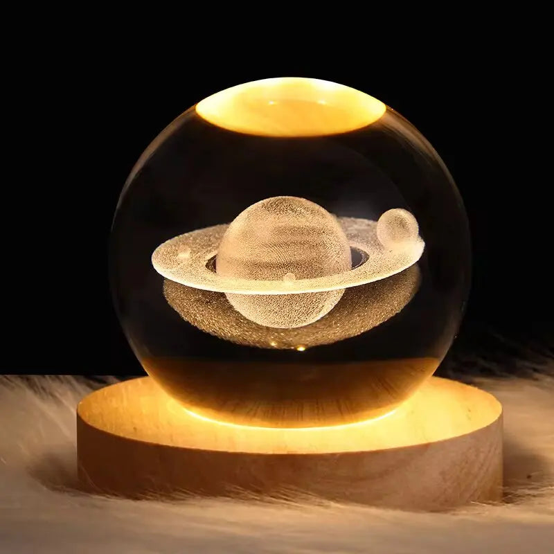 Lampe de chevet Cristal 3D